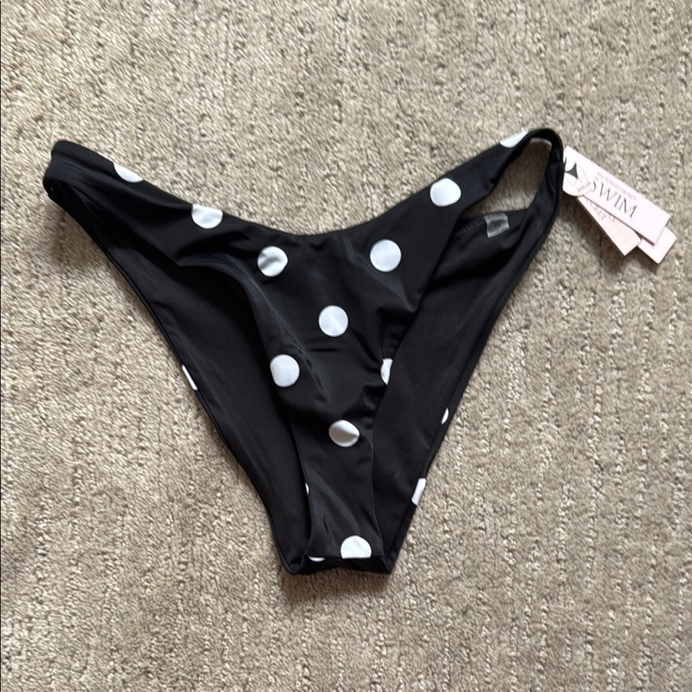 Victoria's Secret Black and White Polka Dot Bikini